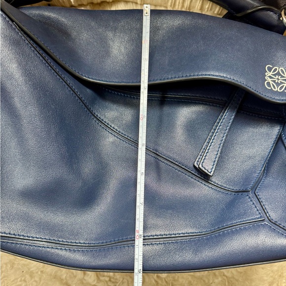 LOEWE Calfskin Medium Puzzle Bag in Marine - Picture 15 of 16